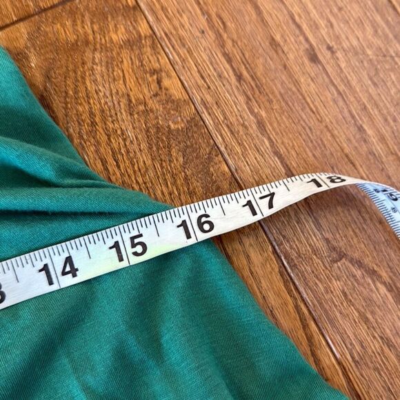 Theory Nadolin green silk pima cotton blend tank dress small - Picture 9 of 10
